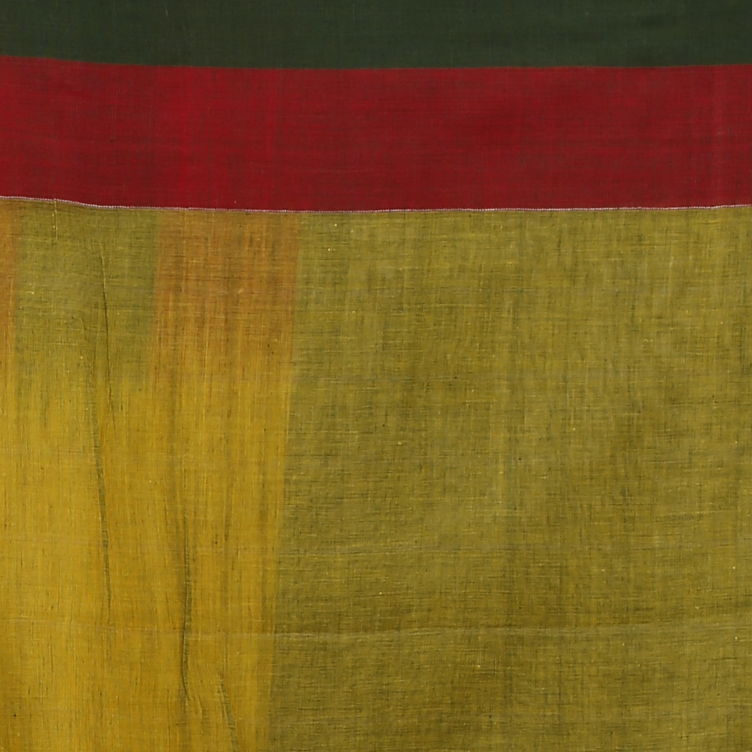 Handwoven Yellow Coloured Hand Woven Pure Cotton Saree