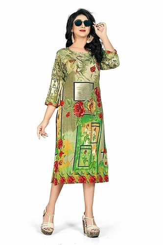 Available In 6 Colours Aroma Digital Print Kurti