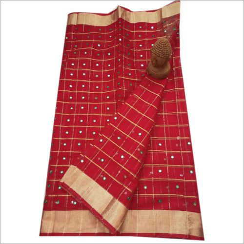 Available In Multicolor Ladies Kota Fancy Mirror Work Saree