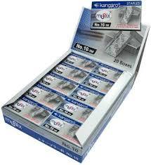 Stapler Pin - Steel, No. 10 Size, 20 Pieces/box | Features: Rectangle Shape, Paper Stapler, Quantity: 20 Boxes, Ideal For Binding