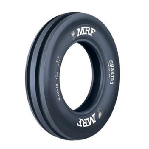 MRF Tractor Tyre - Nylon and Radian Material, Available in All Sizes, Black Round Shape - Industrial Solid Tire Suitable for Diverse Applications