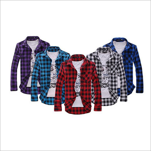 Cotton Mens Check Shirt