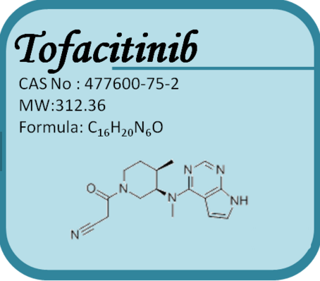 Tofacitinib - Cas No. 477600-75-2, C16h20n6o, 99% Purity White Powder | Pharmaceutical Intermediate, Medicine Grade, Odorless, 2-year Shelf Life
