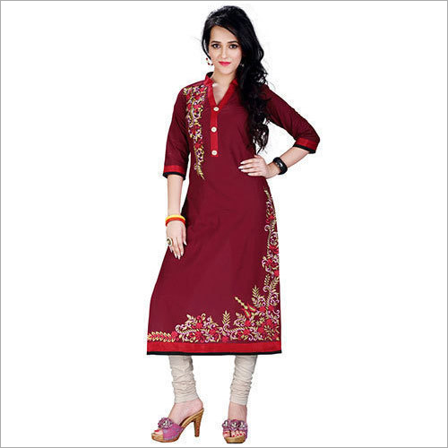 Ladies Party Wear Kurti - 100% Pure Cotton, Size S - XL | Washable, Lightweight, Elegant Design for Summer Fashion