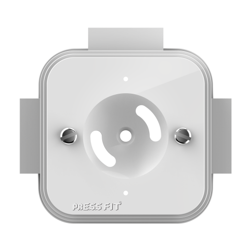 Pressfit - Pvc Junction Box | 25mm Size, Square Shape, 1 To 4 Way Options, Easy Installation, Corrosion Resistant, Secure Brass Threaded Fastening