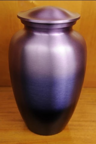 Enamel Purple Phases Cremation Urn- New