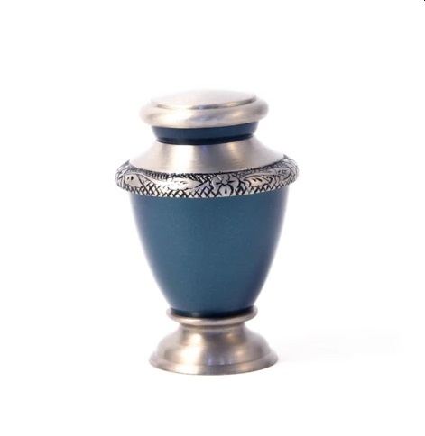 Blue Artisan Indigo Cremation Urn -New
