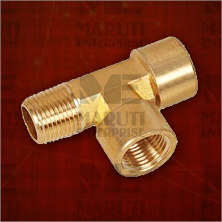 Golden Brass Flare T Fitting