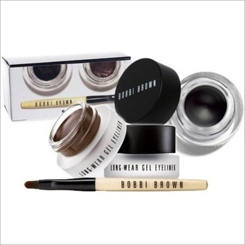 Waterproof Gel Eyeliner - 24-Hour Long-Lasting Formula, Intense Color & Smudge-Proof with Herbal Ingredients, Includes Brush