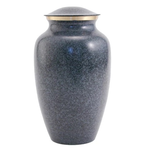 Blue Mother Of Pearl Anchor Cremation Urn- New