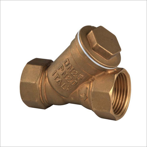 Dn25 Pn20 Brass Stop Valve - Color: Yellow