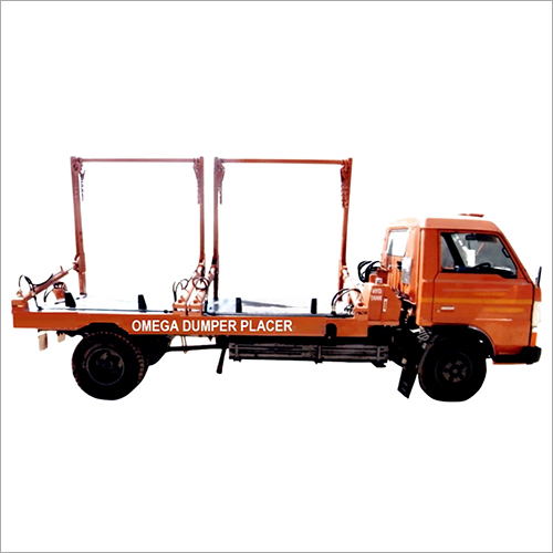 Hydraulic Dumper Placer - Premium Quality, Semi-automatic, Air-cooled | Efficient Orange Design, Ideal For Small And Large Waste Collection