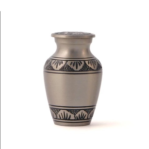 Silver Athena Pewter Cremation Urn- New