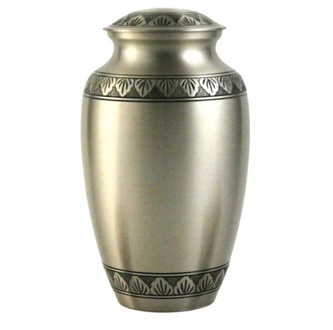 Silver Athena Pewter Cremation Urn- New