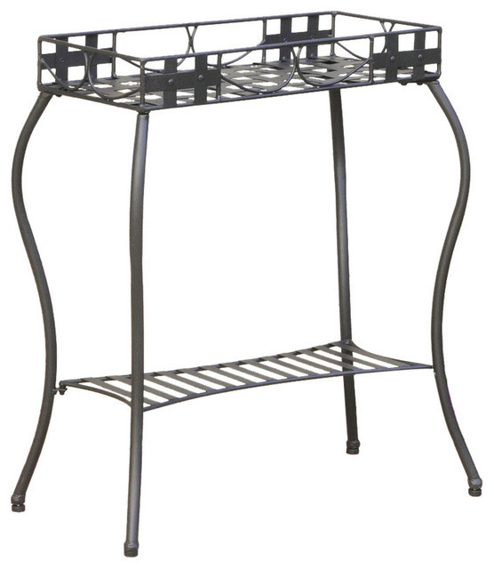 Iron Rectangular Plant Stand