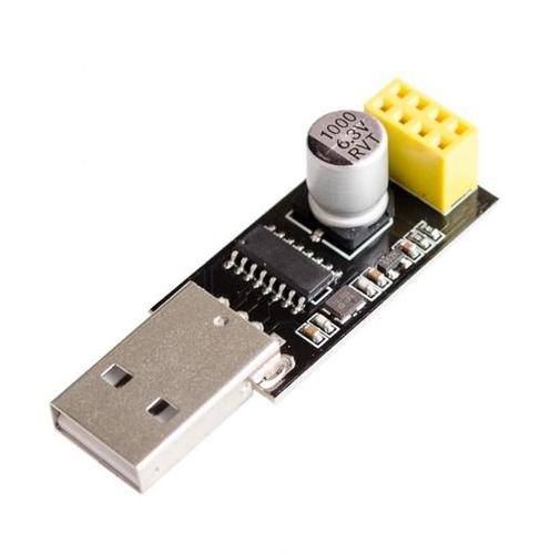 Usb To Uart/esp8266 Adapter Programmer For Esp-01 Wifi Modules With Ch340g Chip - 4.5v To 5.5v Voltage Range, 1000 F Capacitors & Smd Crystal Oscillator