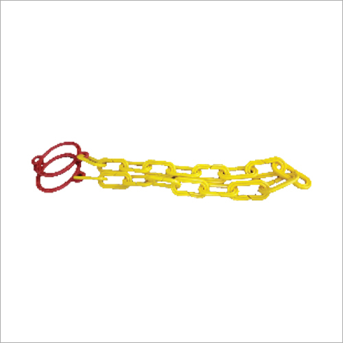Cone Connecting Chain - MS Material, Standard Size, 3mm to 8mm Thickness | Yellow & Red Color Combinations, Good Quality, Manual Function