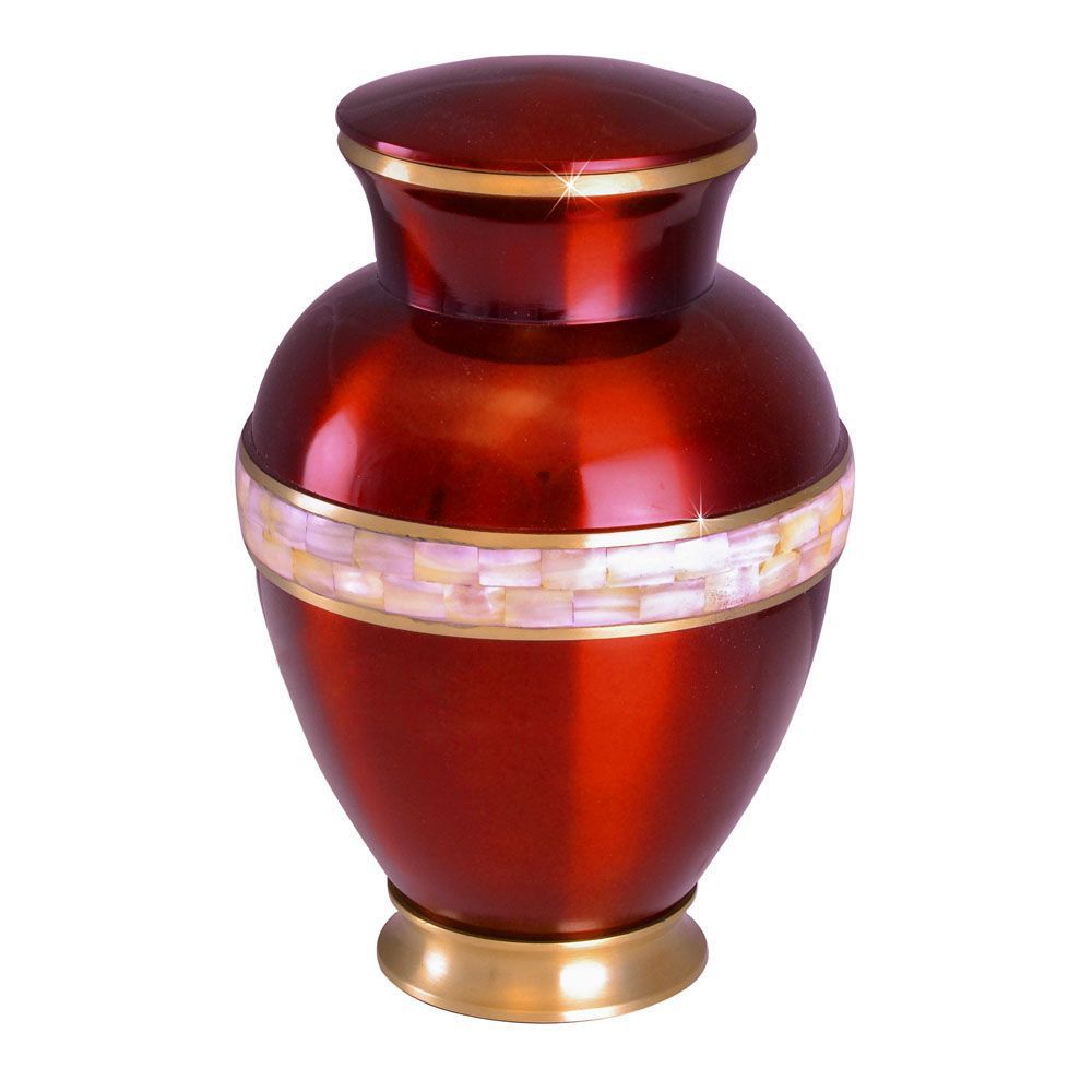Red Grecian Ruby Cremation Urn- New