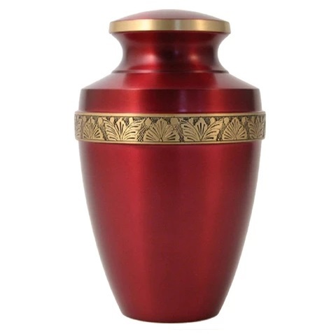 Red Grecian Ruby Cremation Urn- New