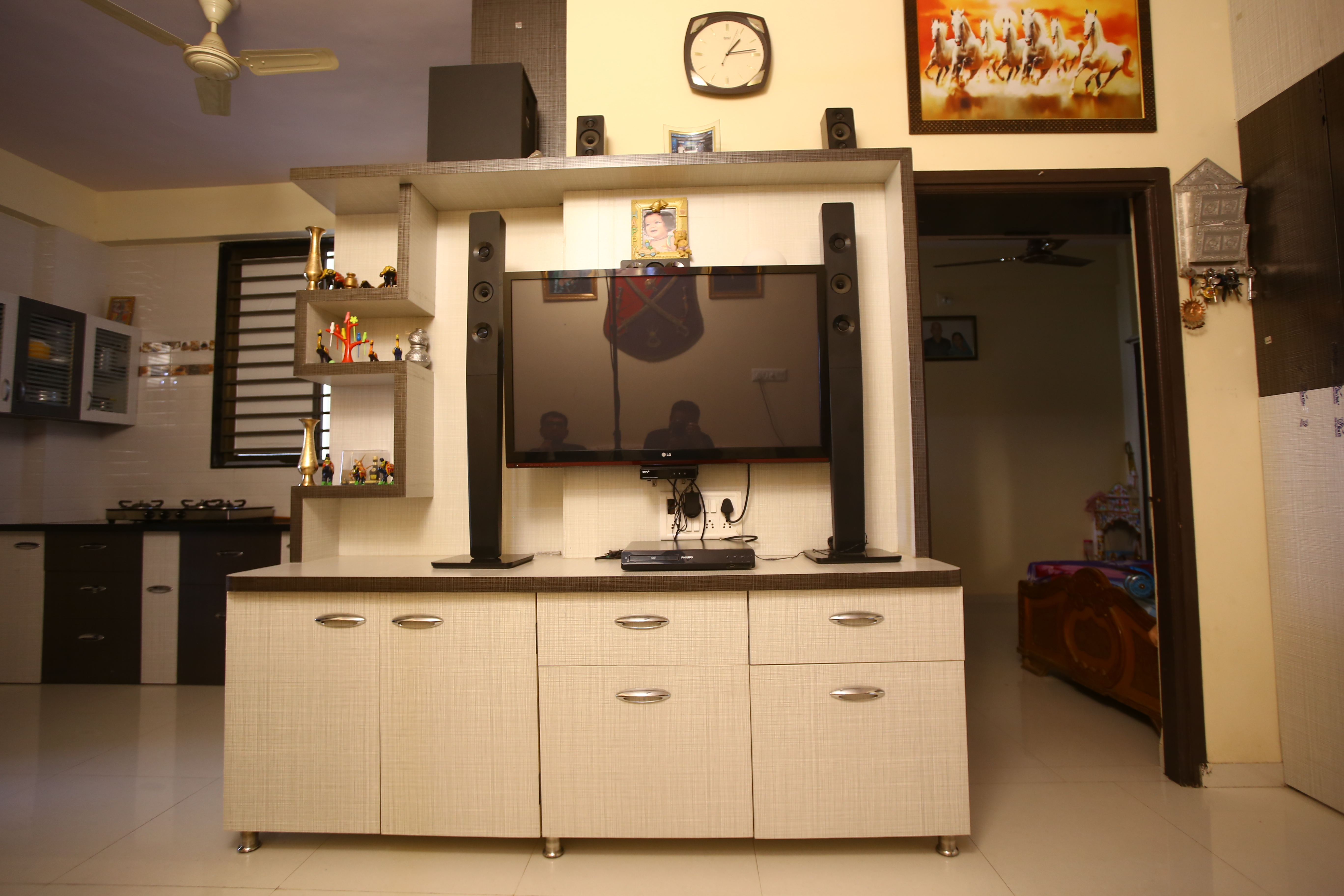 Modular Pvc T.v. Unit - Color: Brown