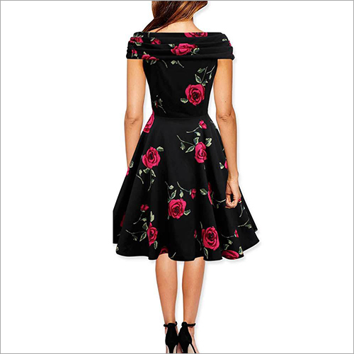 Ladies One Piece Printed Dress