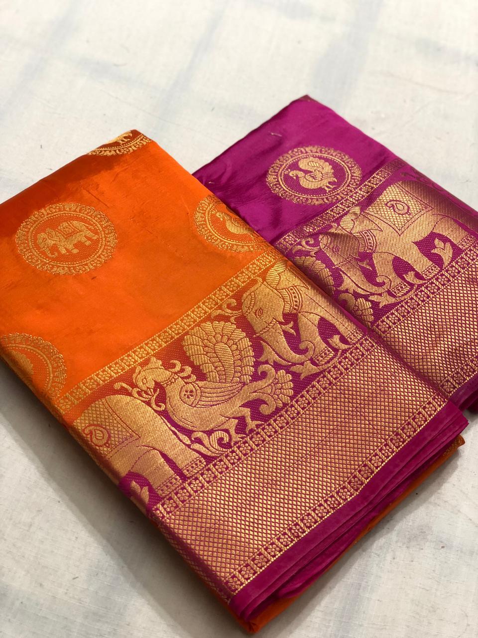 Woven Nylon Silk Sarees