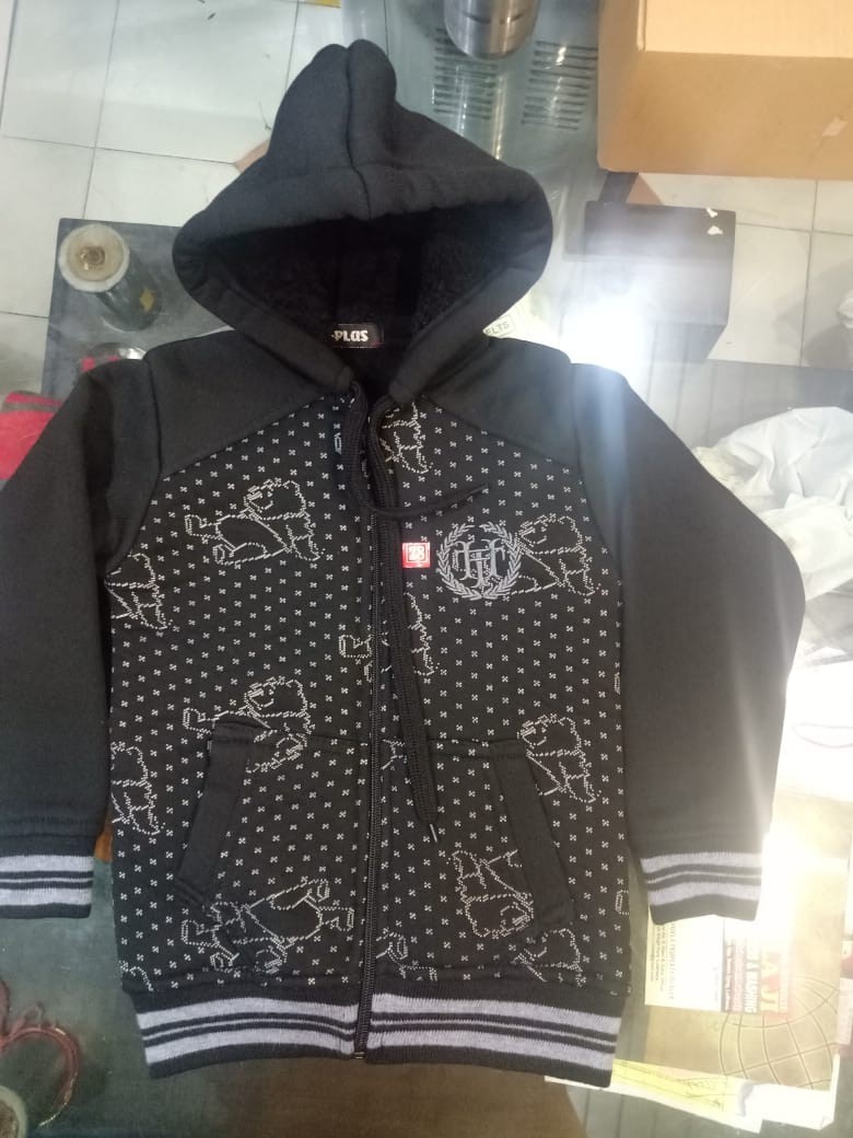 Kids Zipper Hooded Sweatshirt Age Group: Available In All Age Group