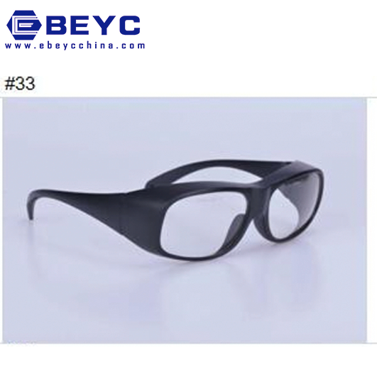 Absorption Laser Protective Glasses - Optical Density 2700-3000nm Od 6+, Lb-rating 2940nm Di Lb3, Black | 80% Transmittance For Er Lasers