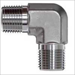 Ss Forge Elbow - Stainless Steel, Polished Finish, Silver Color | Male Connection, L Round Shape, Durable Design