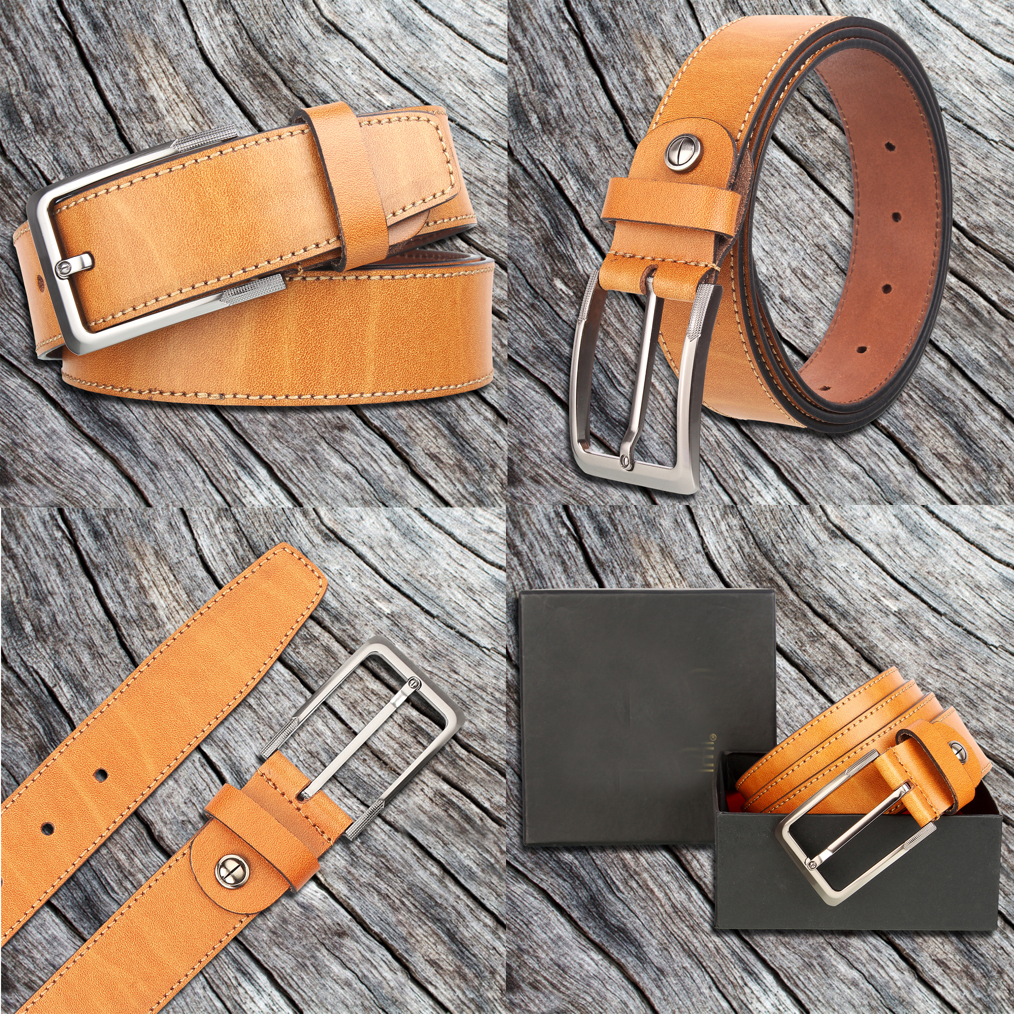 Genuine Leather Belt - Formal Style, Personalized Logo Embossing, High-quality Customization Options