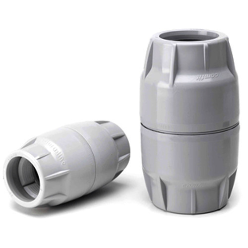 Hdpe Duct Coupler - 32mm Size | Pvc Material, 300 Grams Weight, Push Fit Design, Suitable For Ofc Pipes