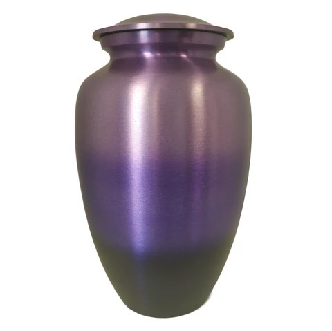 Black Specked Steel Gray Adult Cremation Urn- New