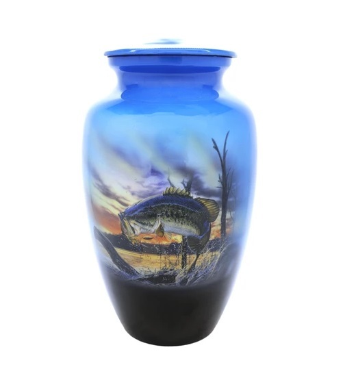 Black Moose In The Meadow Cremation Urn-new