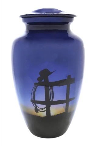 Black Moose In The Meadow Cremation Urn-new