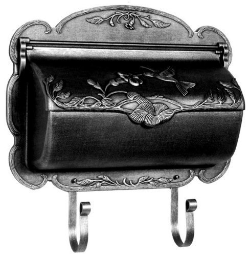 Horizontal Mailbox - Cast Aluminium, 17x5x12.8 Inches | Decorative Bronze Finish, Classical & Modern Style, Outdoor Hanging Design