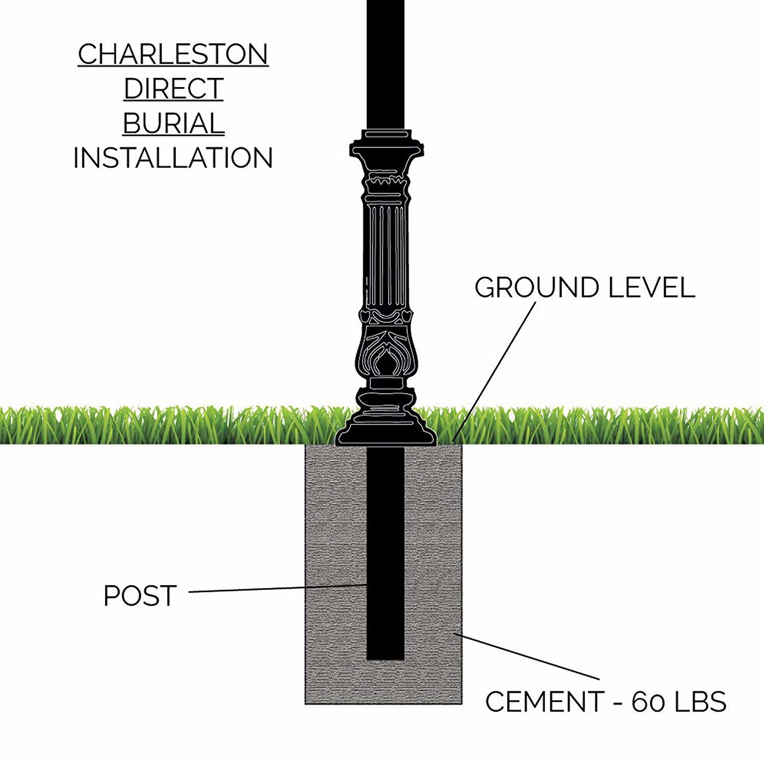 Black Rust Resistant Iron Mailbox - Double Walled Polymer, Medium Size, Black, Vintage Victoria Design