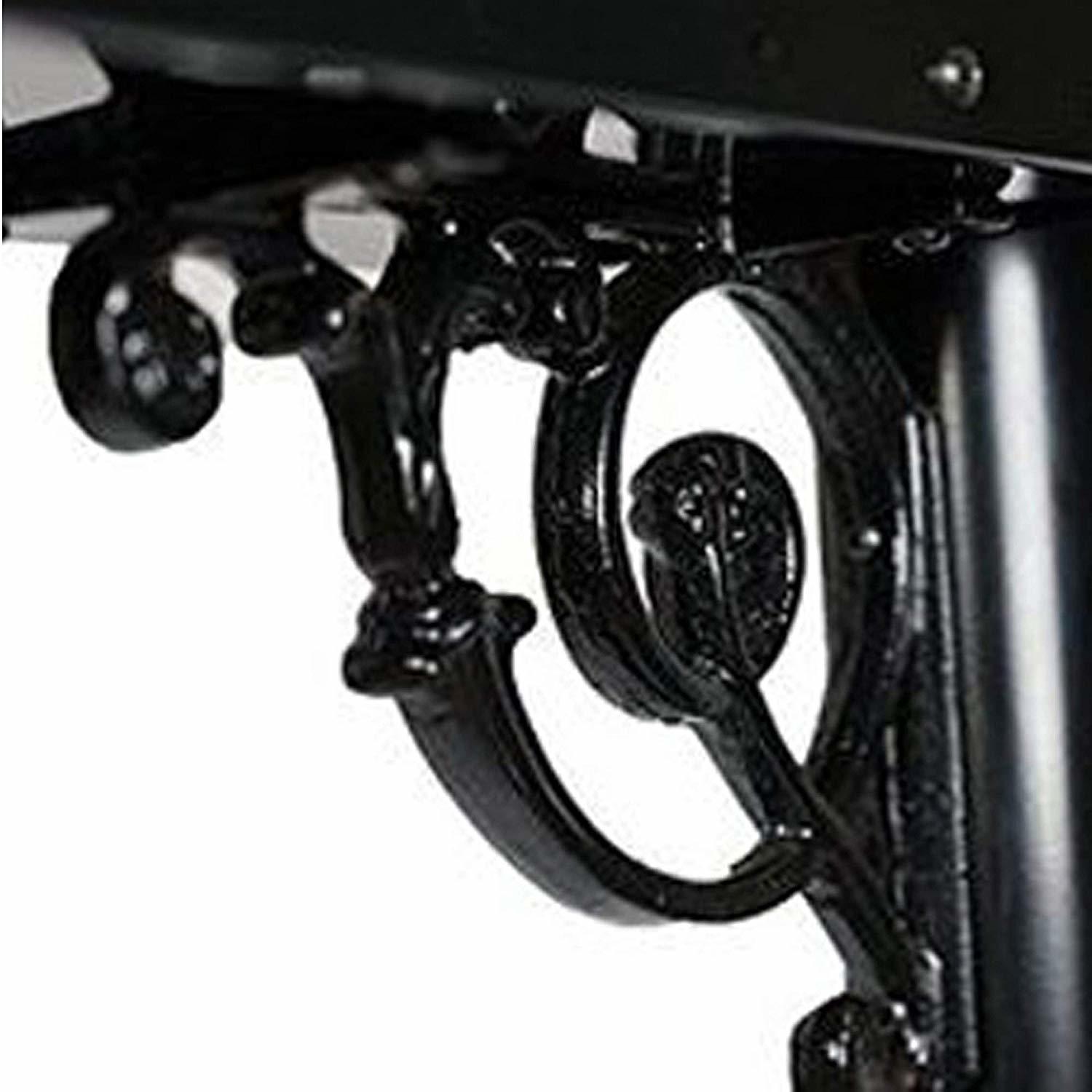 Black Rust Resistant Iron Mailbox - Double Walled Polymer, Medium Size, Black, Vintage Victoria Design