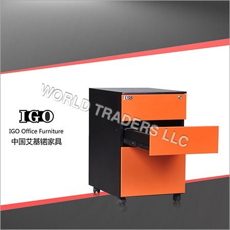 Machine Made New Design Mobile Pedestal With 3 Drawers