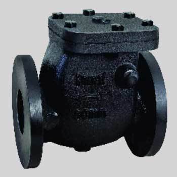 Cast Iron Non Return Valve - ISI Marked, 50MM Size | Swing Type Design, Black Color, Water Media