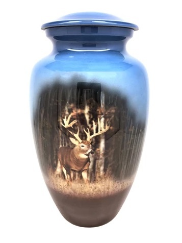 Green Happy Hummingbird Cremation Urn-new