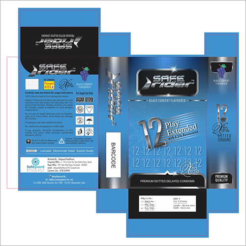 ब्लैक करंट फ्लेवर्ड कंडोम