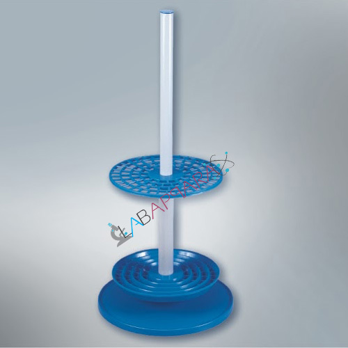 Pipette Stand (Rotary) Polypropylene Labappara - Polypropylene Material, Holds 94 Pipettes, Easy Disassembly & Reassembly , Vertical Tip Retention Design