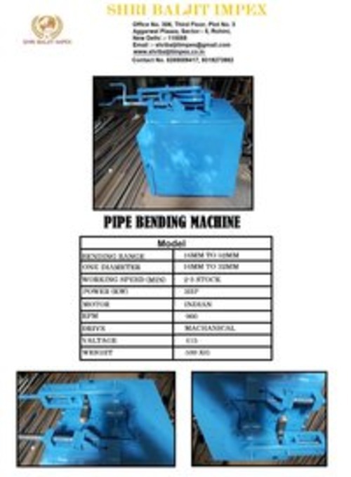 Rebar Bending Machine - Bending Angle: 180 Degree