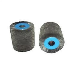 Circular Wire Brush - Stainless Wire, Customized Size, Grey/Blue Color | Ideal for Industrial and Commercial Cleaning Applications
