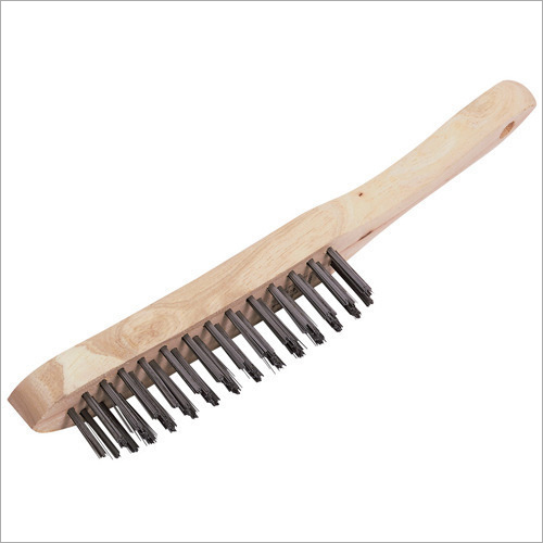 Ss Non Magnetic Handle Wire Brush - Color: Gray-White