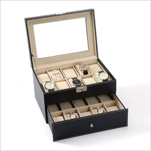 Available In Different Color 20 Grid Watch Box