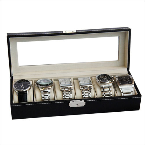 Available In Different Color 6 Slot Watch Box