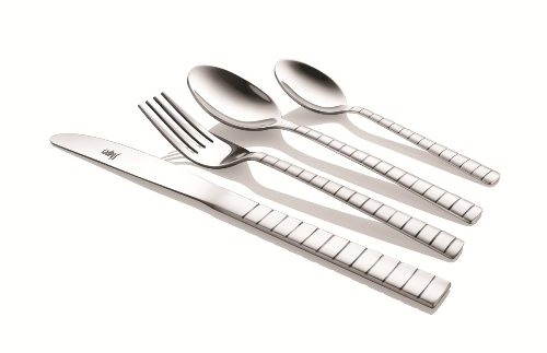Silver Shapes Zack Cutlery Set With Gift Box 24 Pcs