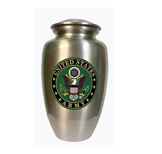Gray "Our Hero -Us Marine Corps" Cremation Urn-new