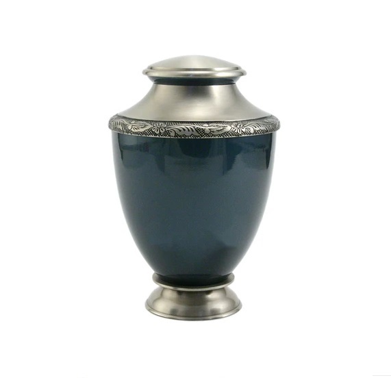 Gray "Our Hero -Us Marine Corps" Cremation Urn-new